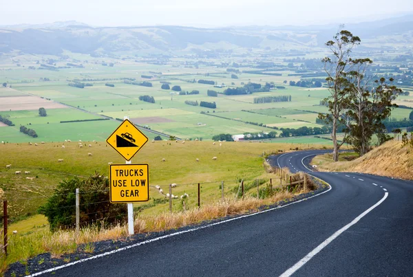 Winding road in New Zealand