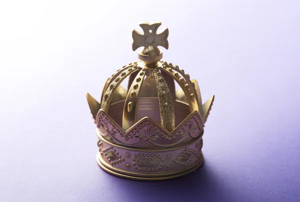 Crown on Purple Background