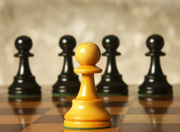 chess man over business chart admonish to strategic behavior — Stock Photo #13772819