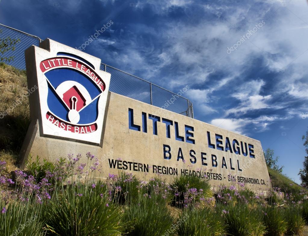 Little League Western regional sign Stock Editorial Photo