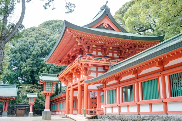 SAITAMA, JAPAN - APRIL 14 2014: Hikawa Shrine, Saitama, Japan. According to the shrine\'s tradition, the shrine was established during the reign of Emperor Kosho in 473 BC.