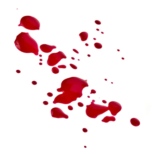 Splattered blood stains