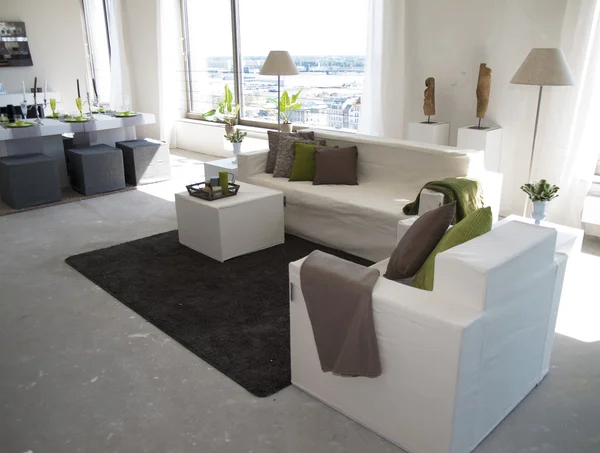 Living room interior of a model home