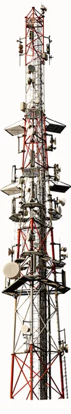 Broadcasting tower isolated
