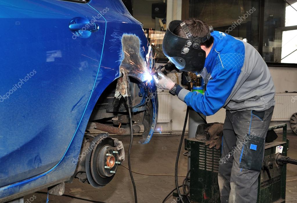 Car welding. — Stock Photo © lorakss 13795192