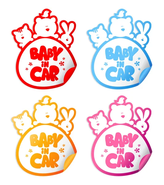Baby in car stickers.