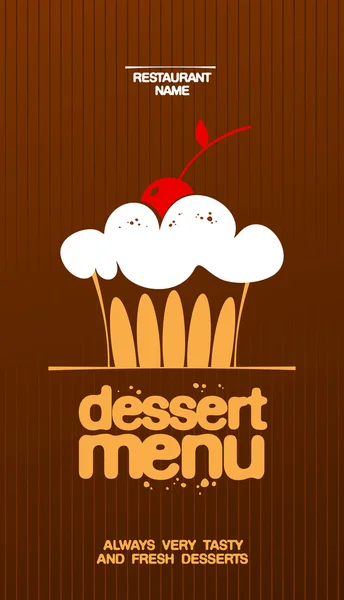 Dessert menu.