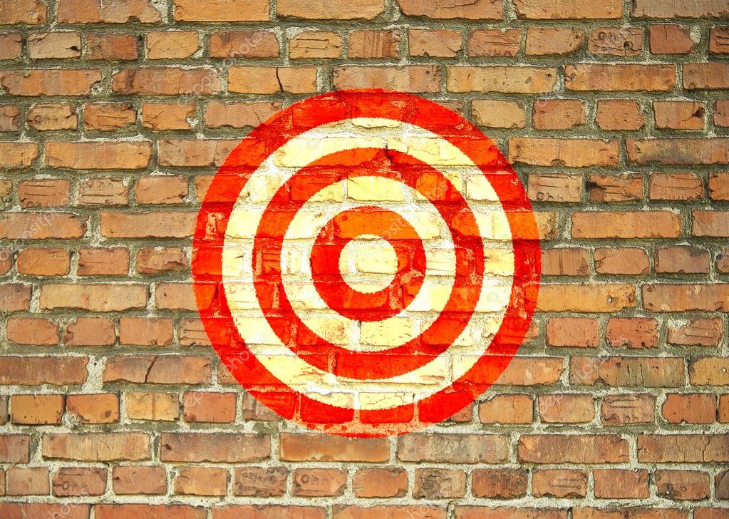 Target painted on the wall — Stock Photo © Kasza 21087243