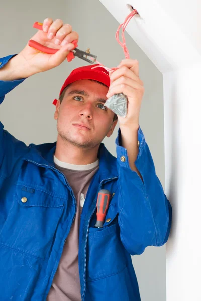 Electrician working
