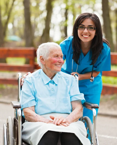 Happy Nurse with Happy Patient