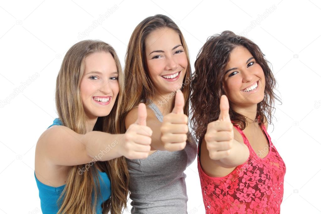 grupo de tres chicas acompañantes grupo de tres chicas acompañantes