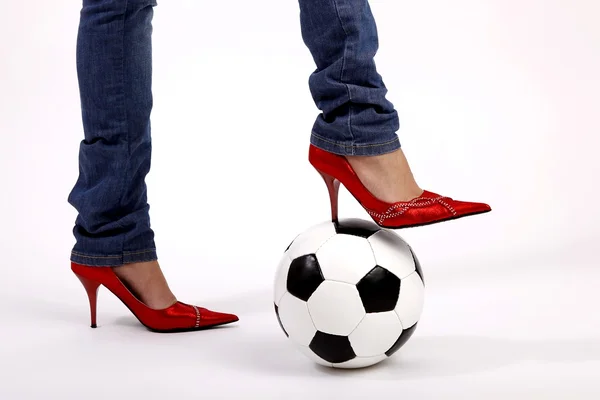 High heels and a ball