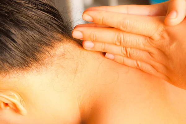 Reflexology neck massage, spa the neck treatment,Thailand