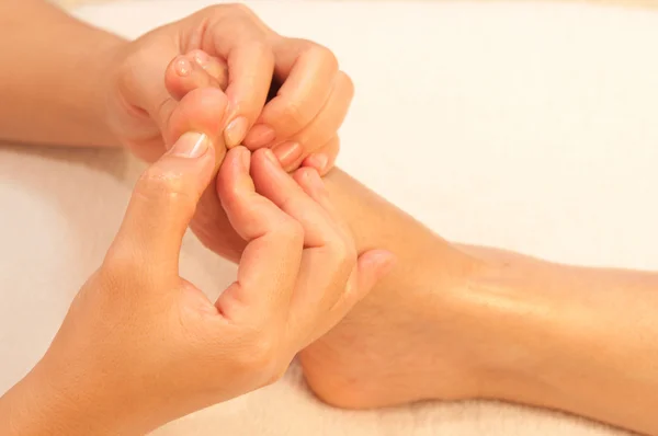 Reflexology foot massage, spa foot treatment,Thailand
