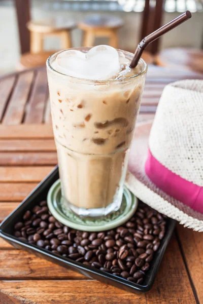 A glass of iced coffee at espresso bar