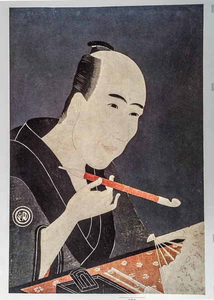Chokyosai Eiri. Portrait of Santo Kyoden, the Master of Kyobashi