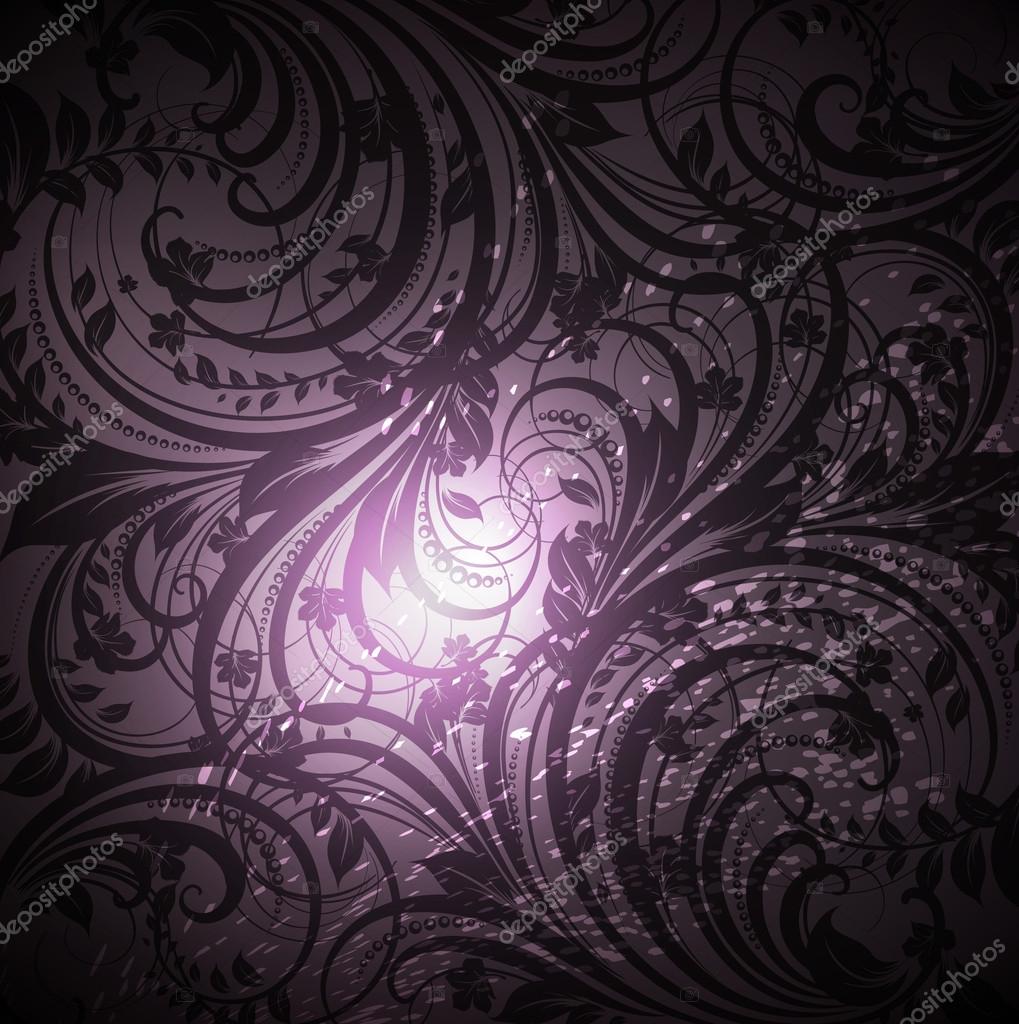 Black And Purple Wallpaper Design