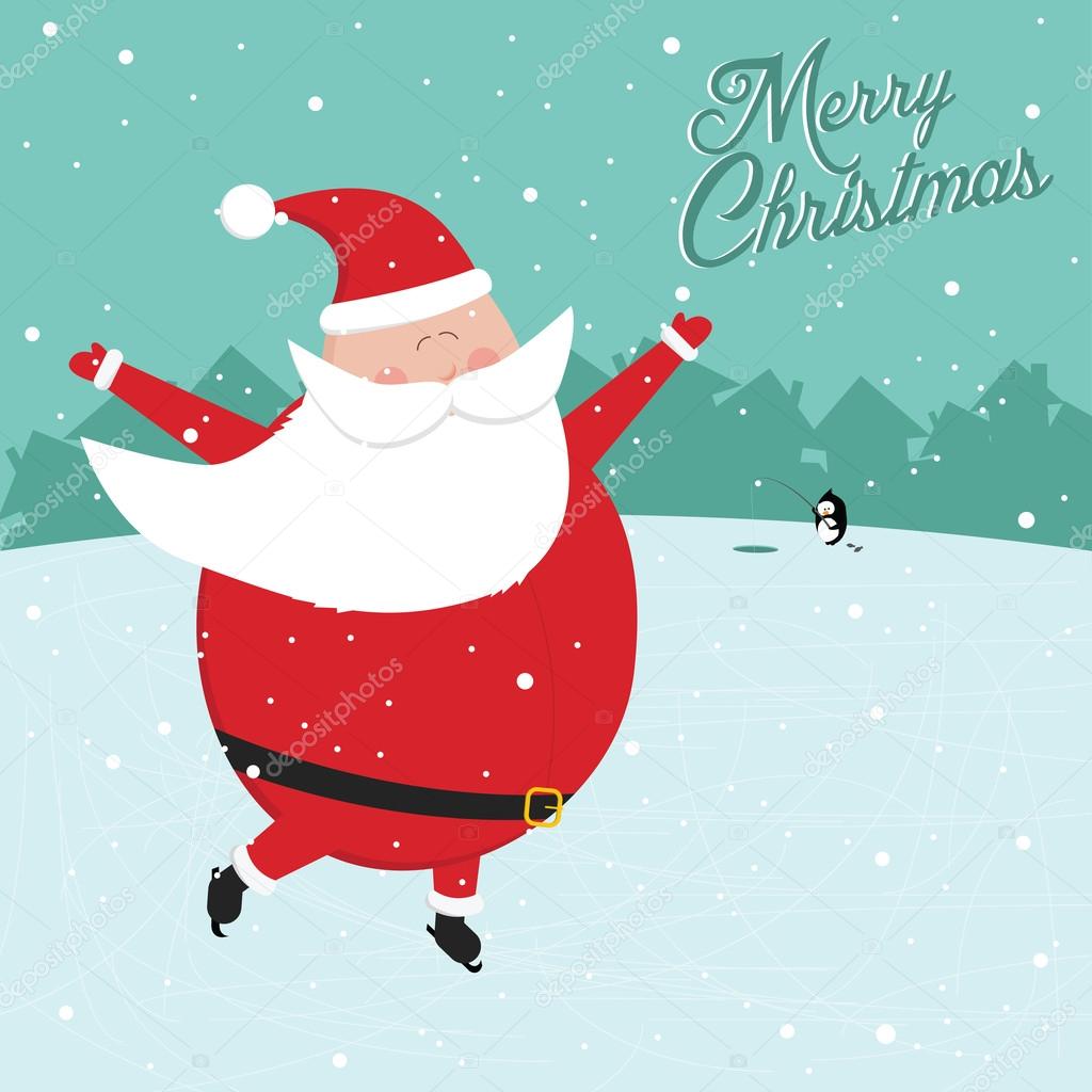 Vintage looking santa claus lite up pin