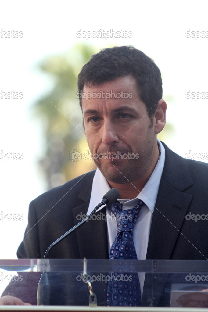 Adam Sandler in Adam Sandlers Stern auf dem Hollywood Walk of Fame-Zeremonie ...