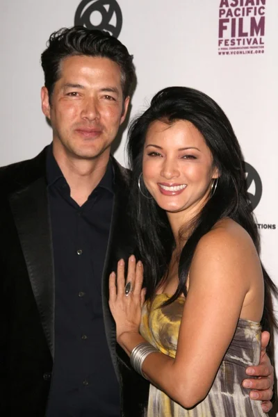 Russell Wong and Kelly Hu