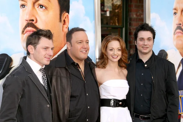Keir ODonnell and Kevin James with Jayma Mays and Adam Ferrara at the Los Angeles Premiere of Paul Blart Mall Cop. Mann Village Theatre, Westwood, CA. 01-10-09