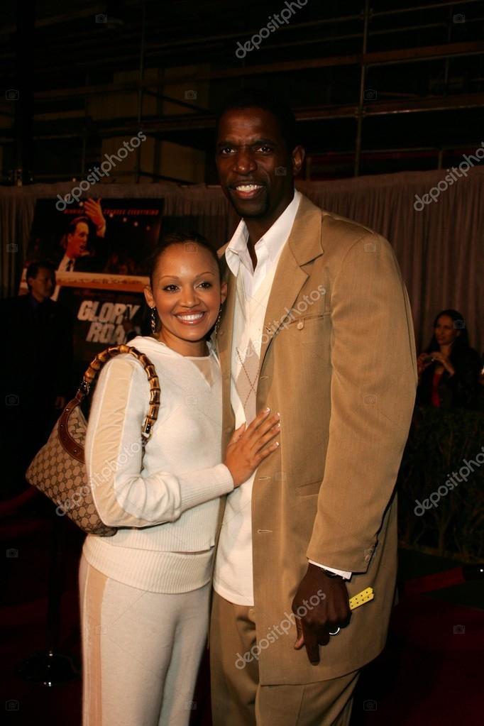 AC Green and wife at the world premiere of Glory Road. Pantages Theatre