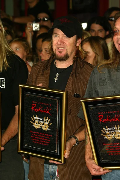 Adrian Smith at the ceremony honoring Iron Maiden with induction in to the Hollywood Rockwalk. Rockwalk, Hollywood,CA. 08-19-05