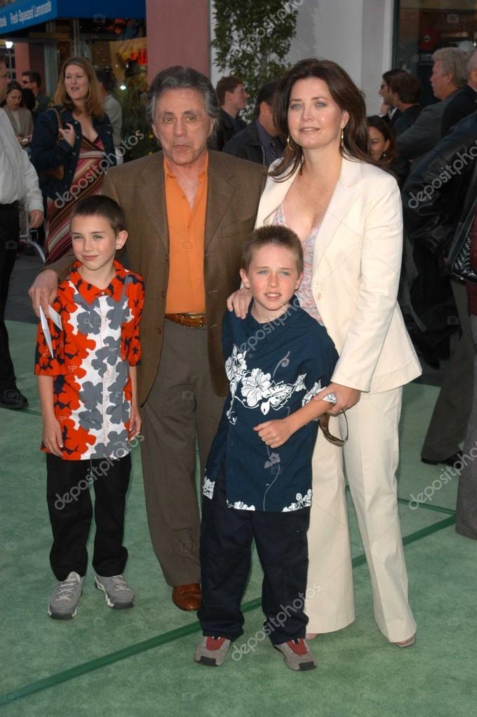 Family photo of the actor &  musician famous for Lead Singer Of Frankie Valli And The Four Seasons..
  