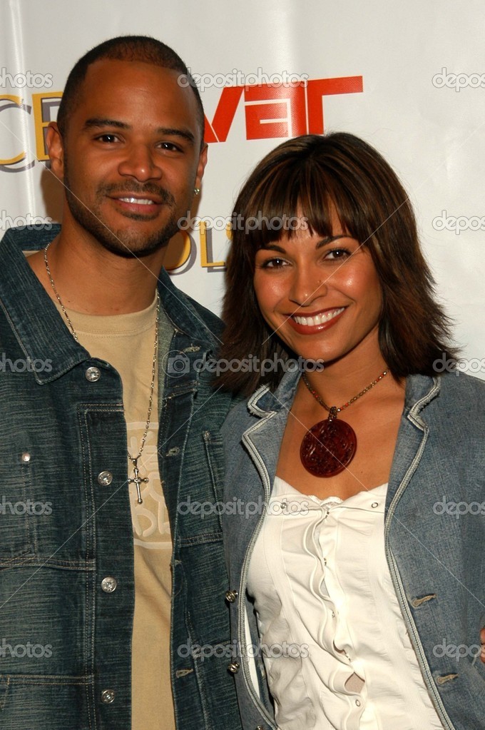 Dondre Whitfield and wife Salli Richardson Stock Editorial Photo © s