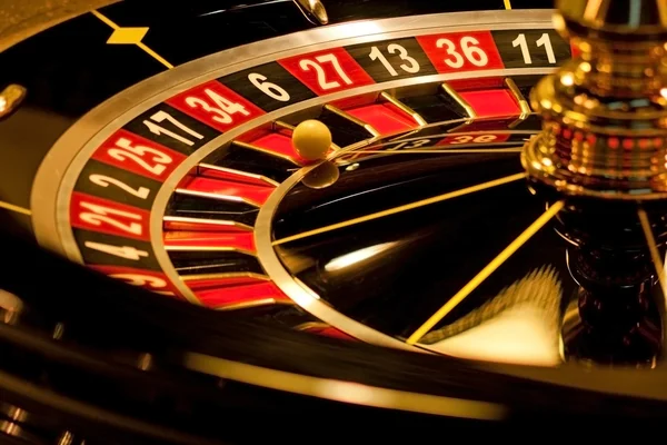Roulette is stopped with the wining number.
