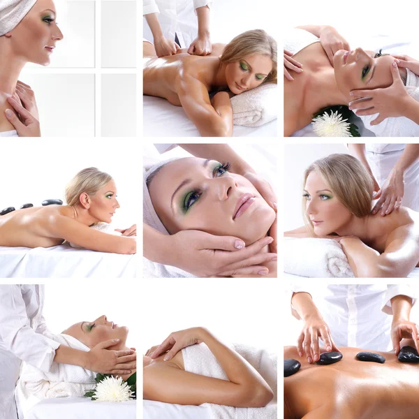 Collage about beauty, spa and health care