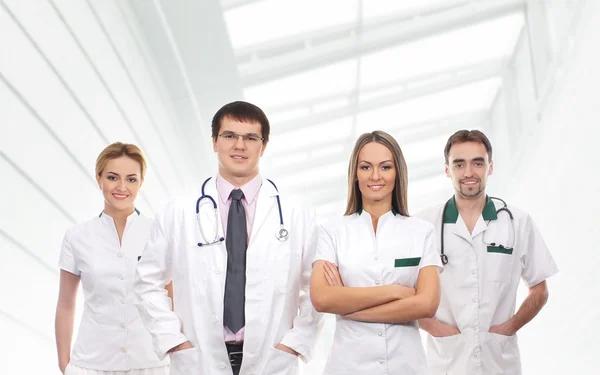 Team of young and smart medical workers