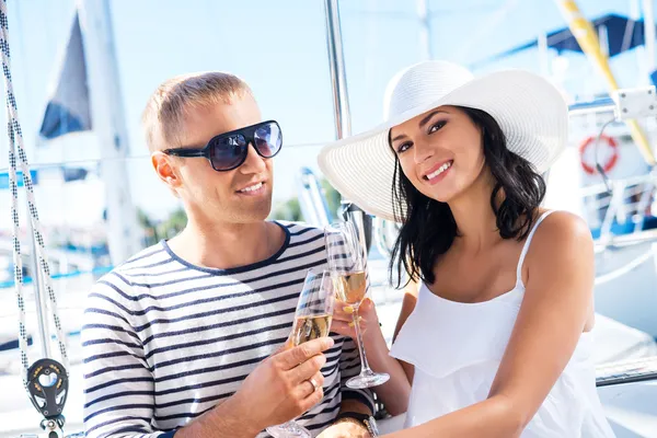 Couple have party on luxury boat