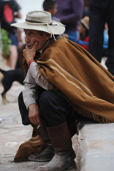 Man in traditional clothing in the area