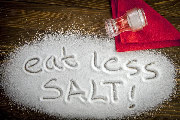 Eat less salt and medical concept