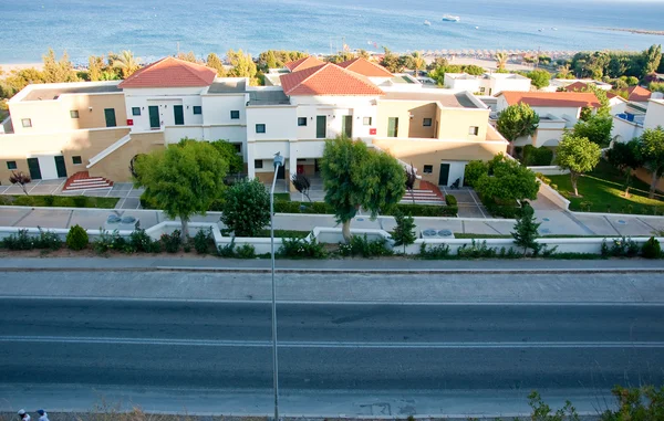 RHODES ISLAND, GREECE- JULY 1: Overview of Mitsis Rhodos Village hotel on July1,2013. Rhodes Island, Greece.