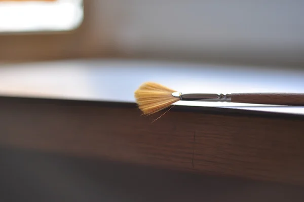 The bristles of a used fan