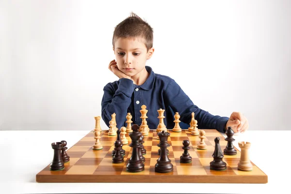 Child playing chess