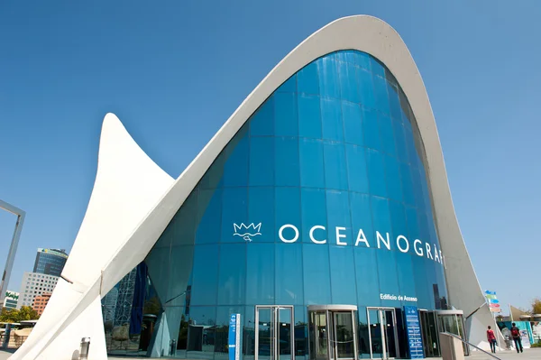 VALENCIA, SPAIN - MARCH 31: Oceanographic building at The City of Arts and Science