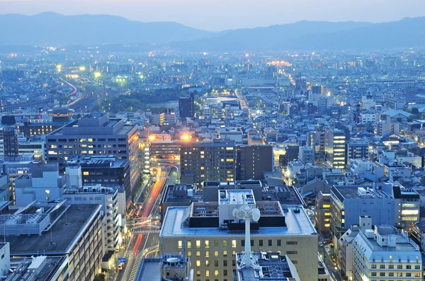 Evening view of Kyoto city