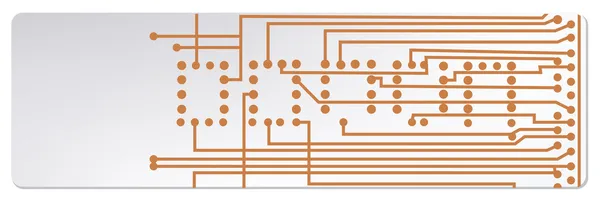 Techno circuit web banners. EPS10 vector illustration