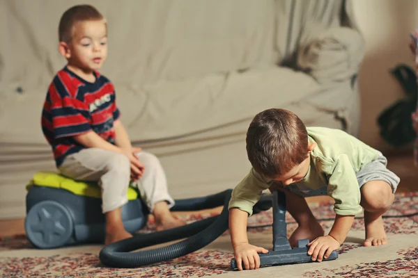 Children tidy up