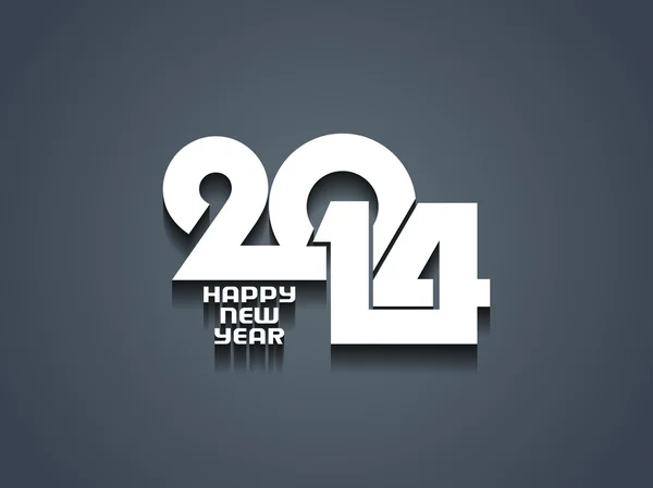 Elegant happy new year 2014 design.