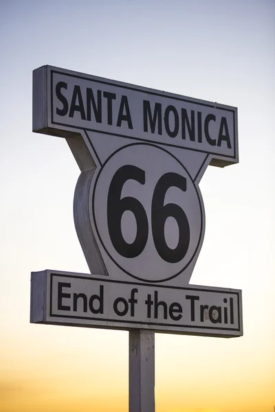 Route 66 sign, End of the trail