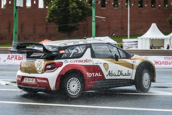 Professional WRC driver Daniel Sordo in Moscow City Racing Circle