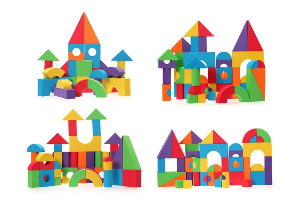 The toy castle from color blocks