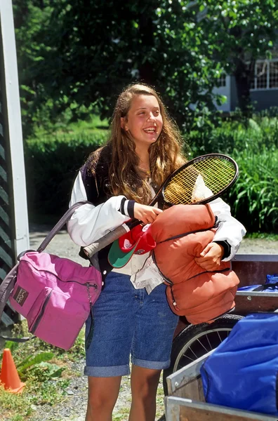 Girl Going To Summer Camp