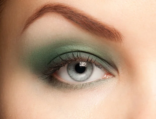 Woman eye with makeup