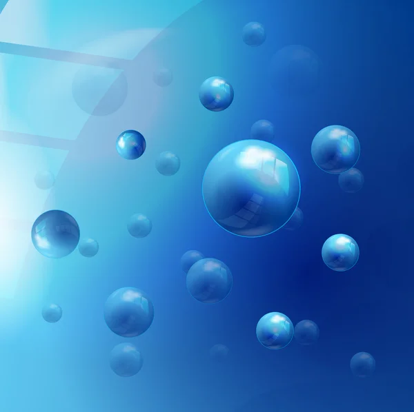 Glossy vector molecules background
