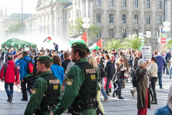 German police to maintain order on the pro-Palestinian demonstra